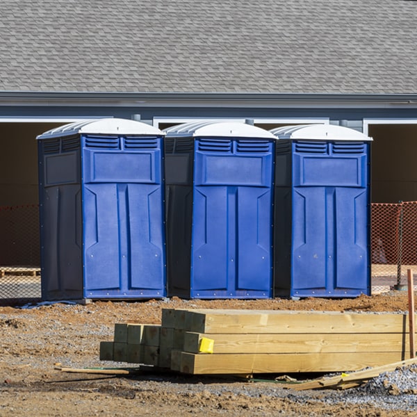 do you offer hand sanitizer dispensers inside the portable restrooms in Rootstown